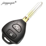 Durable 2/3/4-Button Toyota Key Fob Shell Replacement with Uncut Blade