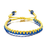 Trendy Ethnic Cotton Rope Chain Bracelet - Adjustable Geometric Design for Men & Women