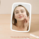 LED Vanity Makeup Mirror – Adjustable Brightness, Touch Screen & USB Rechargeable