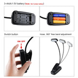 Flexible LED Book Light with Adjustable Clip for Reading