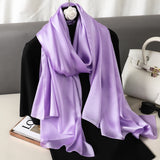 Elegant Silk Scarf – Luxury Solid Color Shawl & Pashmina for Women