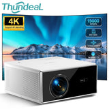 19000 Lumens Full HD Projector with Auto Focus, Android 13, Bluetooth, Wi-Fi 6, and Built-in HIFI Speakers