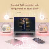 Portable Retro Bluetooth Speaker with Subwoofer, FM Radio & Hands-Free Calling