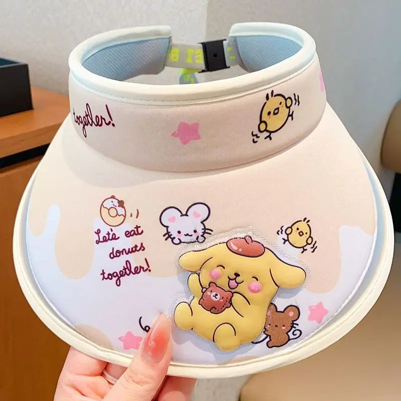 Sanrio Character Sun Hat - Cinnamoroll & Kuromi UV Protection Bucket Hat for Kids