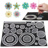 Spirograph Scratch Art Kit for Kids – Creative Rainbow Drawing Toy Set