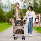 Lightweight Folding Pet Stroller – Travel in Comfort & Style
