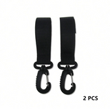 2 piezas de gancho para cochecito de bebé de cuero PU, organizador de carrito giratorio de 360 ​​grados, gancho para cochecito, accesorios para cochecito de ganchillo
