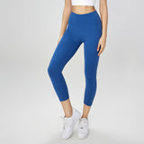 Women's High-Waist Calf-Length Yoga Leggings with Pockets – Stretchy, Breathable Workout Pants