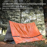 Saco de dormir de emergencia ultraligero e impermeable | Manta térmica de supervivencia Mylar para acampar y hacer senderismo