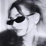 Small Frame Oval Sunglasses for Women – Vintage Designer Mirror Sun Glasses