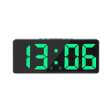 Digital LED Alarm Clock with Voice Control and Snooze for Bedroom