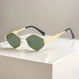 Luxury Hexagon Sunglasses – Trendy Polygon Shades for Men & Women
