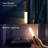 Lámpara de noche con sensor de movimiento LED inteligente: lámpara de pared y armario recargable