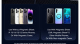 Essager RGB Magnetic Car Phone Holder – 15W Qi Wireless Charger & Magsafe Mount for iPhone & Samsung