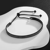 Classic Stainless Steel Charm Bracelet – Unisex Fashion Accessory