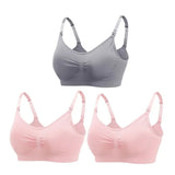 3-Piece Wire-Free Nursing Bra Set – Comfortable Maternity Bra for Breastfeeding Moms