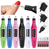 Electric Nail Drill Kit with Sanding Bands for Manicure & Pedicure – 20000 RPM Nail Art Tools