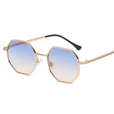 Unisex Retro Polygonal Sunglasses – Classic Metal Frame with UV400 Protection for Men & Women