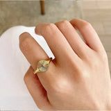 Bold Geometric Stainless Steel Ring – Punk-Inspired Statement Jewelry