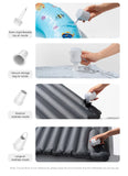 Portable Mini Electric Air Pump with LED Light, Fast Inflation & Deflation for Outdoor Use