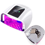 Rechargeable Cordless UV LED Nail Lamp – 96W Fast-Drying Gel Nail Dryer with Mirror Base