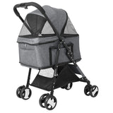 Large Pet Stroller – Detachable Carrier Cart for Dogs up to 30kg