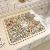 Super Absorbent Kitchen Drying Mat | Non-Slip Quick-Dry Drain Pad
