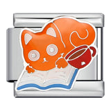 DIY Cartoon Cat Italian Charm Links for Stainless Steel Bracelets – Trendy Modular Jewelry Accessories