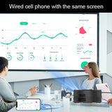 Portable Mini LED Projector - 1080P Support with 100" Display & Smartphone Sync