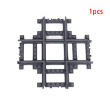MOC City Train Rail Crossing & Flexible Tracks – DIY Building Block Set