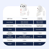 7-Color LED Face & Neck Mask for Skin Rejuvenation and Anti-Aging