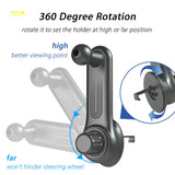 Soporte universal para teléfono con clip para ventilación de coche, con cabezal esférico de 17 mm