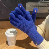 Unisex Acrylic Knit Gloves – Fashionable and Comfortable Winter Wear