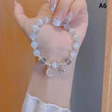 Elegant Crystal Beaded Bracelet – Stylish Opal Gemstone Jewelry for Women