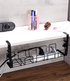 Under Desk Cable Organizer – Heavy-Duty Wire Management Rack for Clutter-Free Workspace