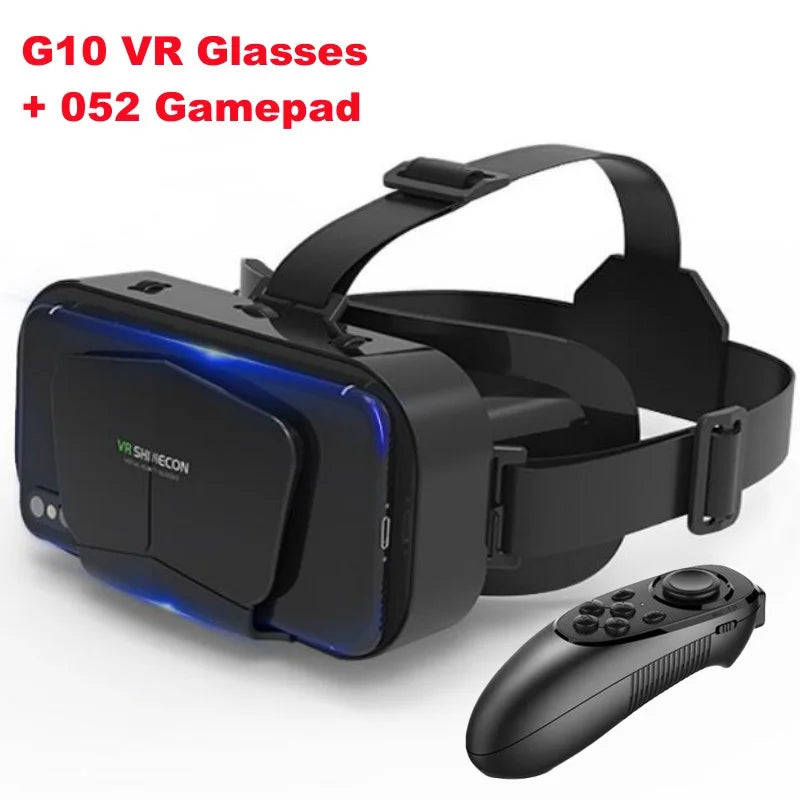 G10 Virtual Reality 3D Glasses with Wireless Game Controller for 4.7–7" Smartphones