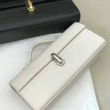 Women’s Genuine Leather Savette-Style Tote – Luxury Baguette Handbag for Everyday Elegance