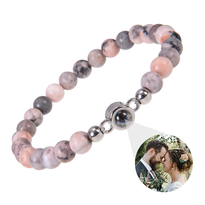 Personalized Photo Projection Bracelet – Custom Jewelry with Hidden Image