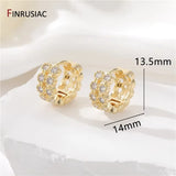 Trendy Gold Plated Hoop Earrings for Women – Classic Round Circle Design