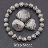Pulsera de cuentas de ónix negro: piedra natural protectora y de equilibrio energético para hombres y mujeres