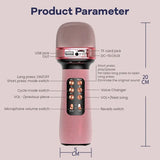 Wireless Bluetooth Karaoke Microphone with FM Radio & Sound Effects