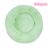 Plush Donut Cat Bed - Super Soft Washable Pet Nest (5 Sizes, 20 Colors)