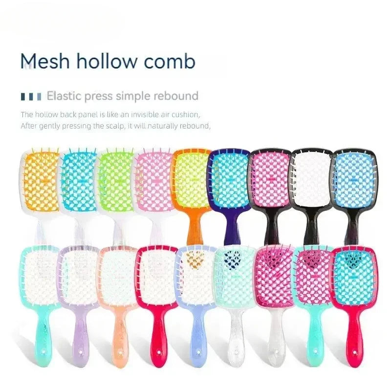 Honeycomb Air Cushion Comb - Scalp Massager & Anti-Hair Loss Styling Comb for Wet/Dry Hair