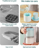 Silicone Ice Cube Mold – Compact Round Ice Bucket for Fast-Freezing Mini Cubes