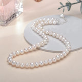 6-7mm Freshwater Cultured Pearl Necklace for Women, Real Chokers Pearl Necklace, Women's  Sterling Silver Pearl Strand Necklaces