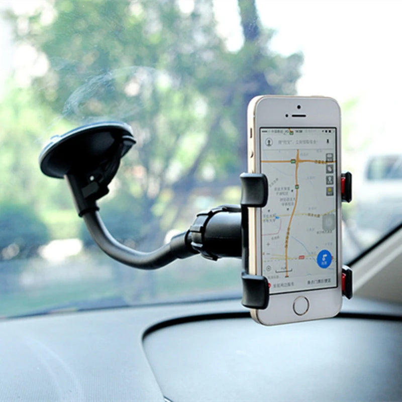 Soporte para teléfono de coche giratorio de 360°: soporte universal para GPS en el salpicadero