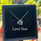 Custom Heart Photo Pendant Necklace – Personalized Couples Gift with Message Reminder
