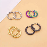 Stainless Steel Small Hoop Earrings – Unisex Cartilage and Helix Piercing Jewelry