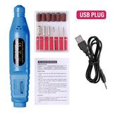6-Color Portable Electric Nail Polishing Machine – Professional Nail Drill for Home & Salon Use