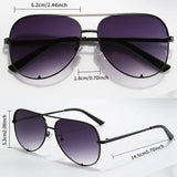 Retro Double Beam Toad Mirror Sunglasses – Unisex Metal Frame with UV400 Protection